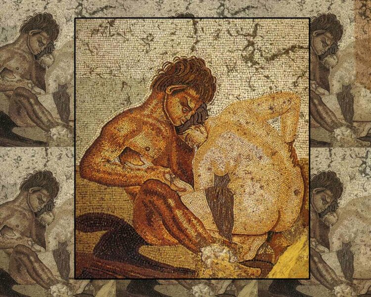 Lewd graffiti from ancient Pompeii