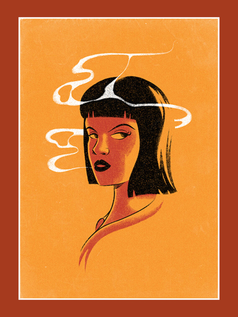Retro cigarette card-inspired ‘Pulp Fiction’ posters are super cool, honey bunny - Dangerous Minds (F)