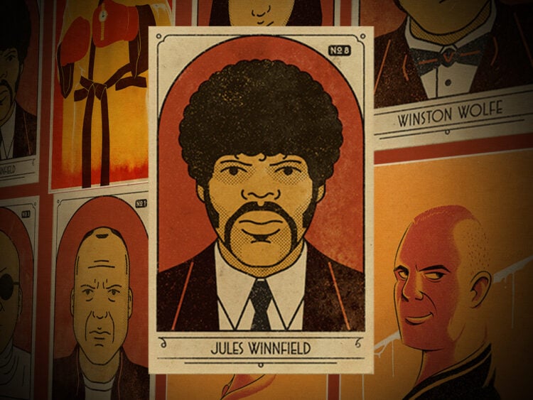 Retro cigarette card-inspired ‘Pulp Fiction’ posters are super cool, honey bunny - Dangerous Minds (F)