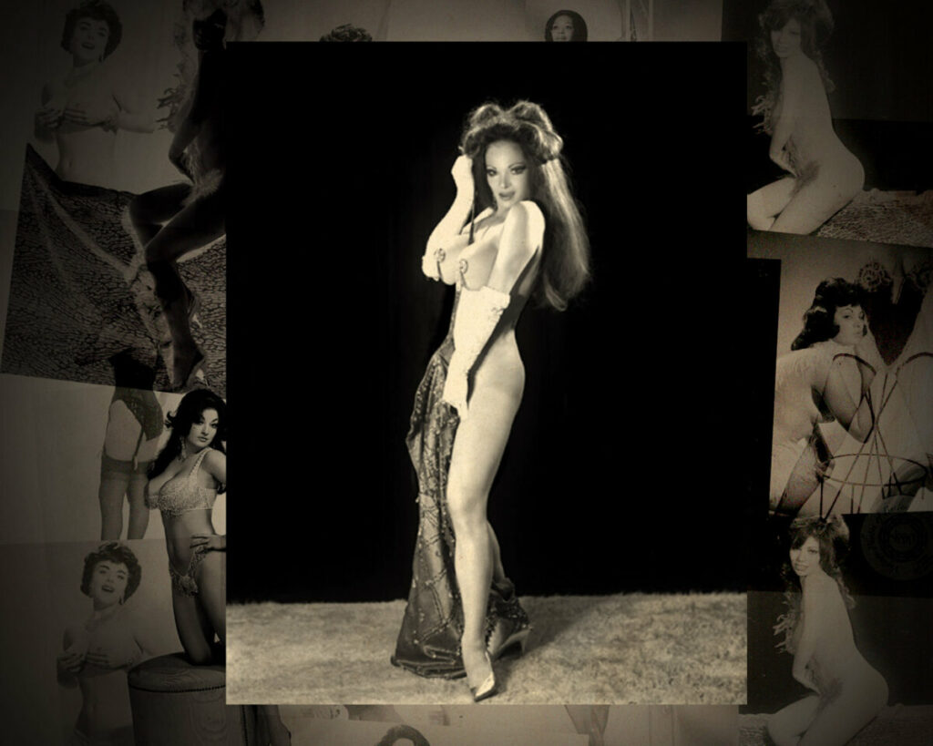 Vintage burlesque dancers and stripper portraits from the 1960s