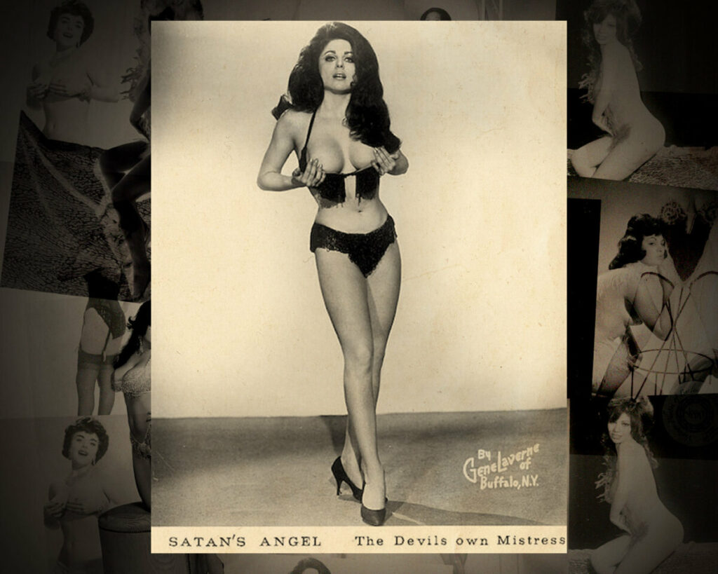 Vintage burlesque dancers and stripper portraits from the 1960s