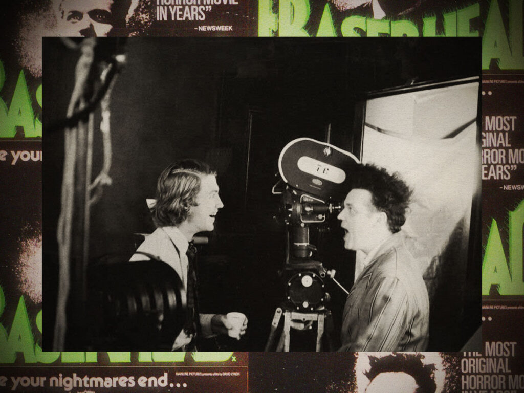 David Lynch and Jack Nance on the set of ‘Eraserhead’