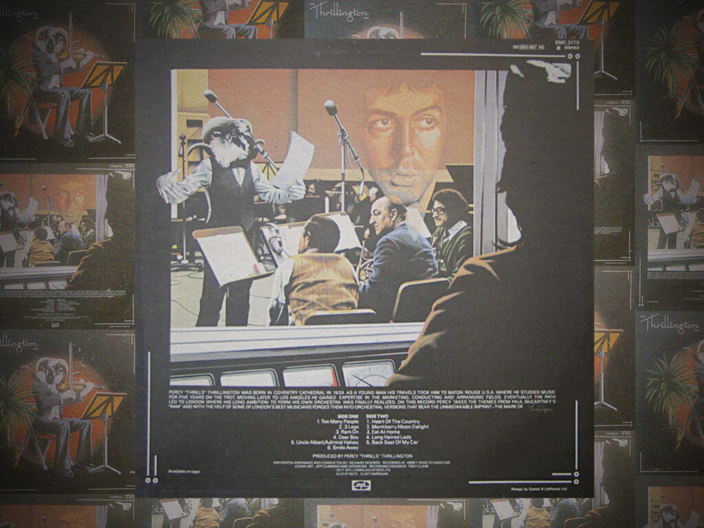 Back cover, Thrillington