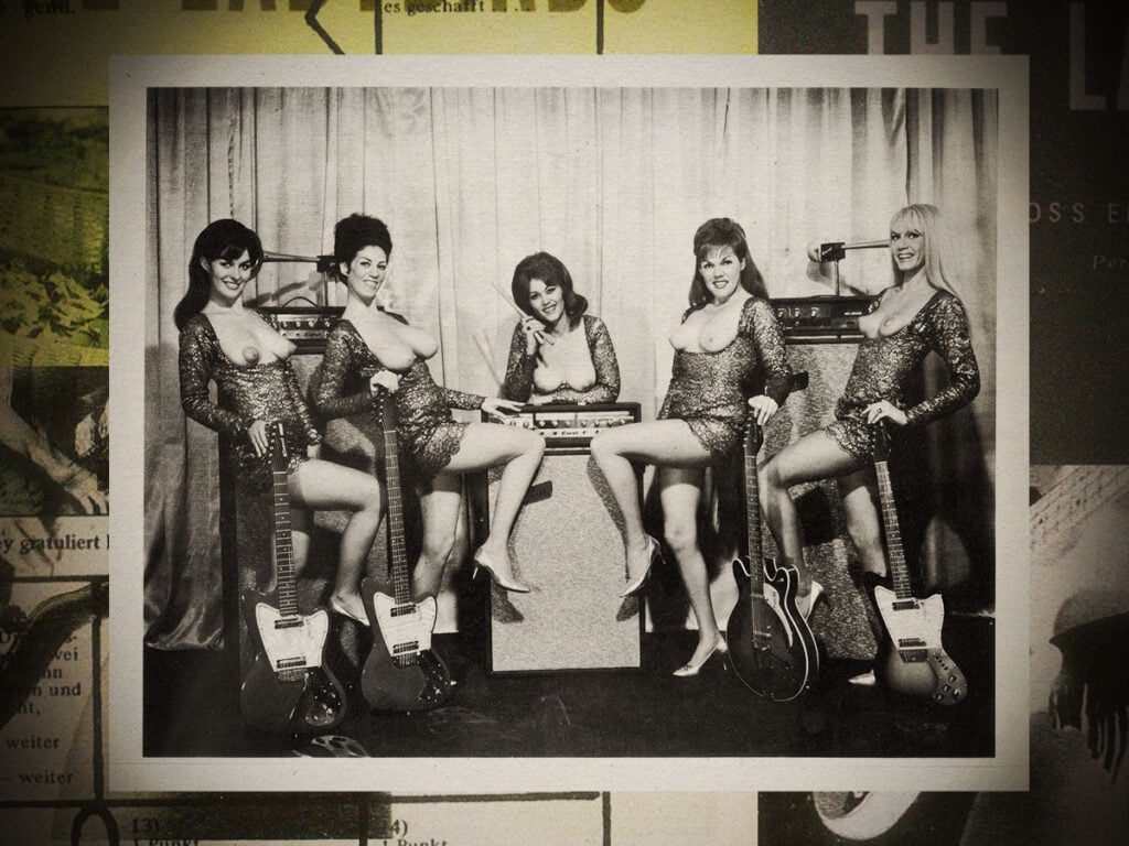 The Ladybirds- The world’s first all-girl topless rock band(s)