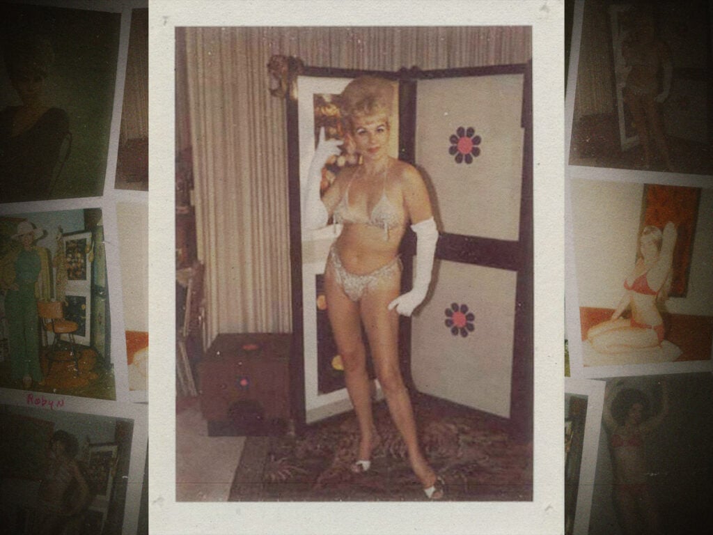 Vintage stripper audition Polaroids from the 60s and 70s