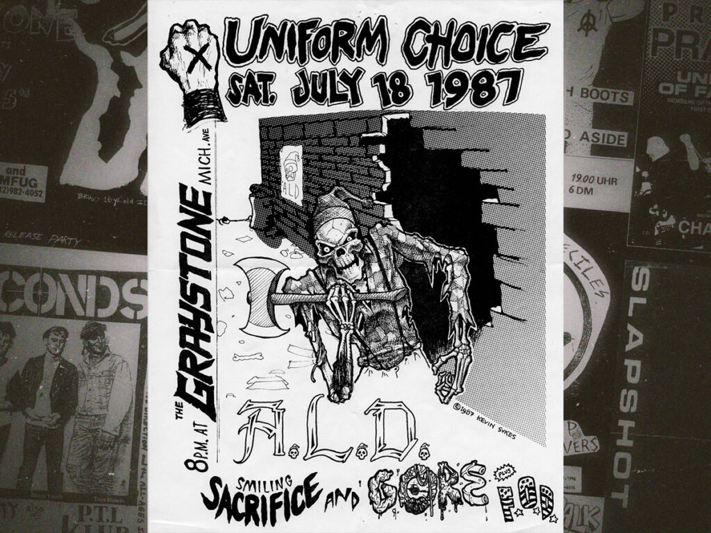 An amazing collection of classic straight edge fliers