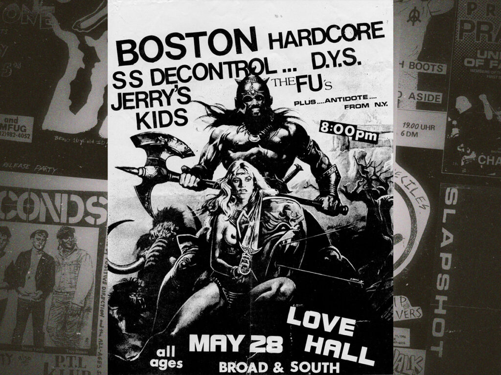 An amazing collection of classic straight edge fliers