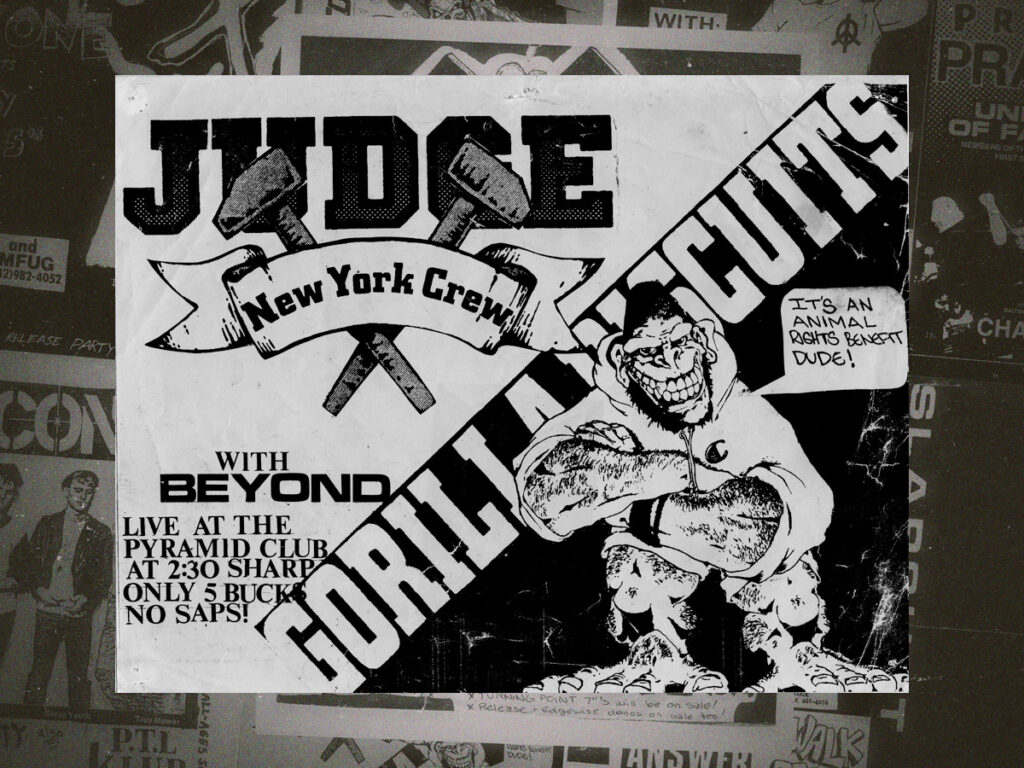 An amazing collection of classic straight edge fliers
