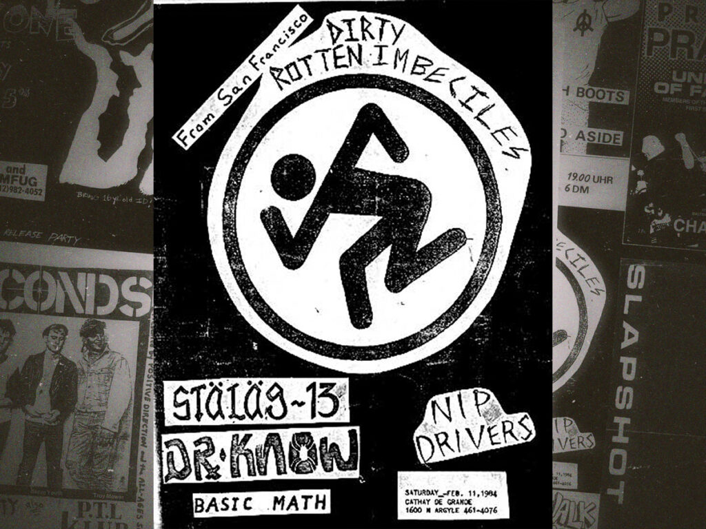 An amazing collection of classic straight edge fliers