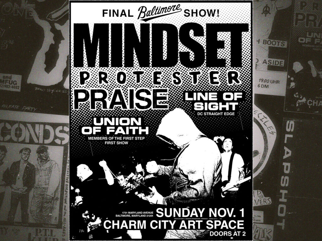 An amazing collection of classic straight edge fliers