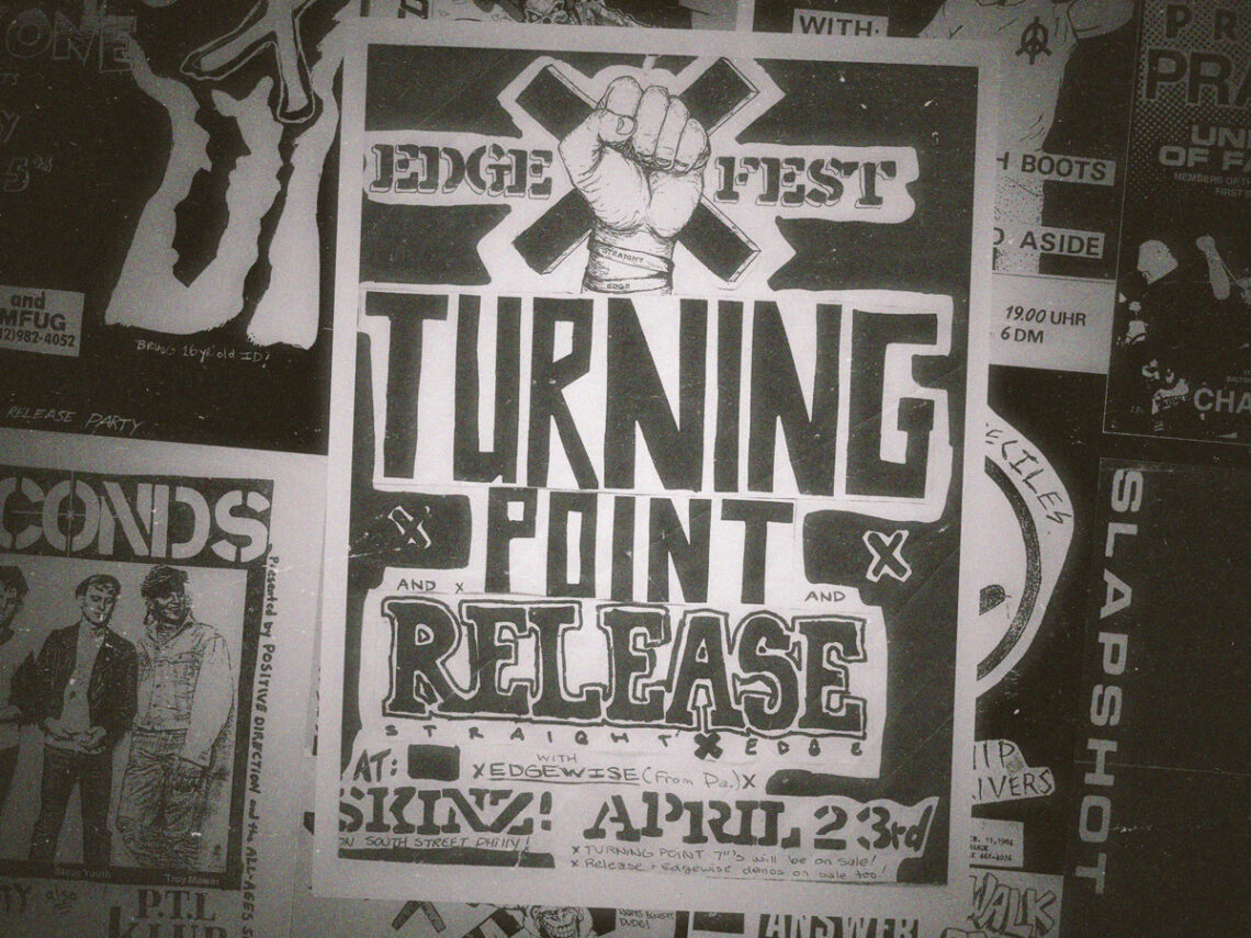 An amazing collection of classic straight edge fliers