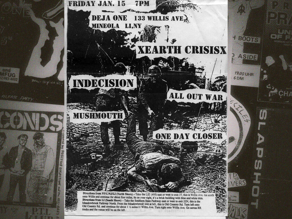 An amazing collection of classic straight edge fliers