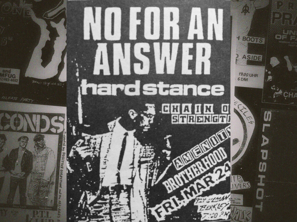 An amazing collection of classic straight edge fliers
