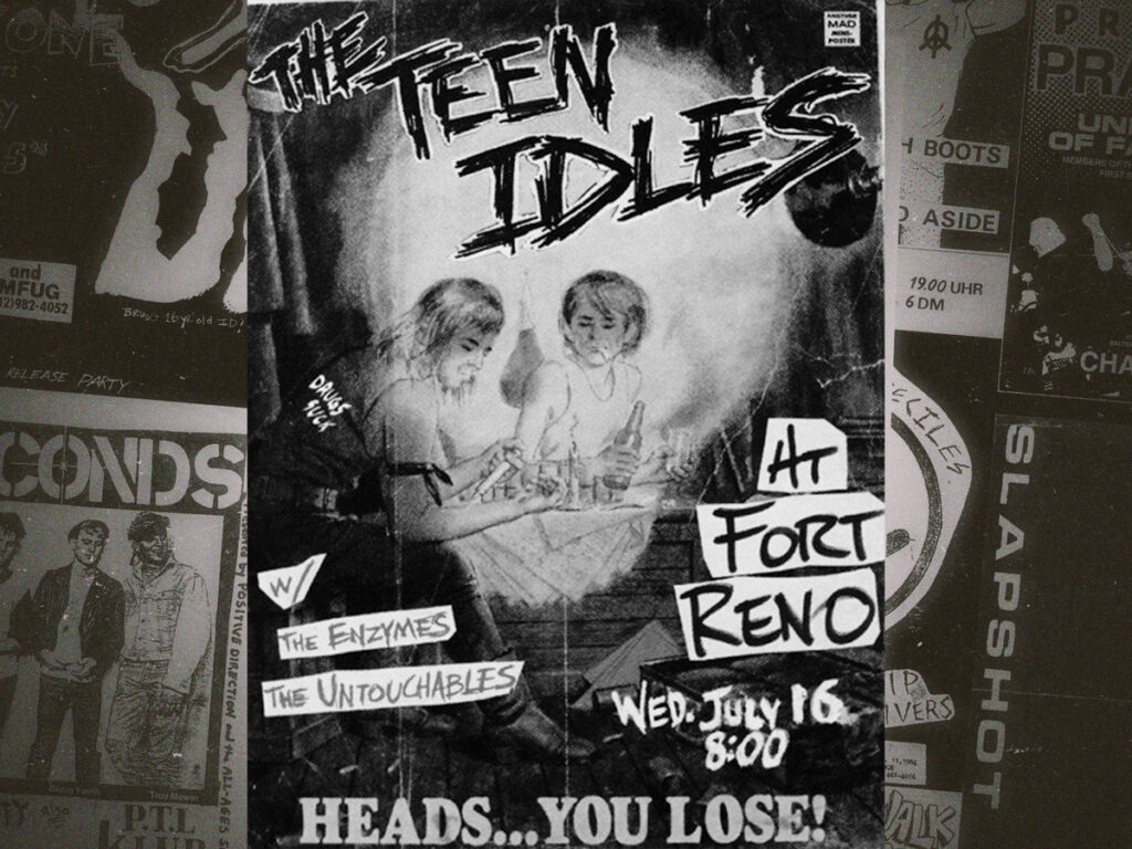 An amazing collection of classic straight edge fliers