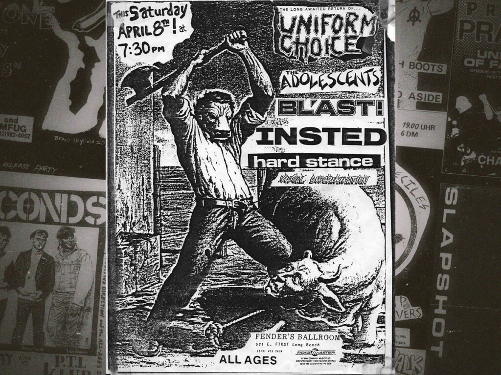 An amazing collection of classic straight edge fliers