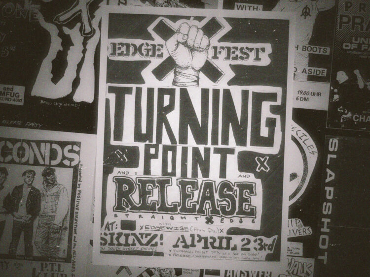 An amazing collection of classic straight edge fliers