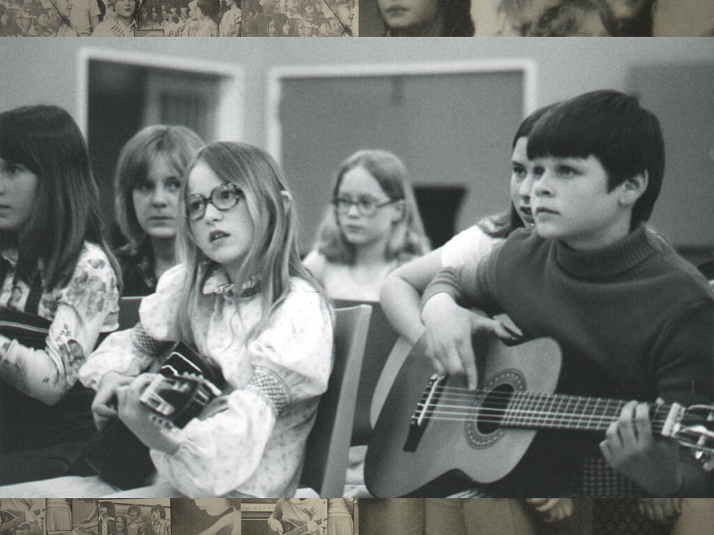Innocence & Despair- 1970s school children sing Bowie, Beach Boys, Beatles and Eagles
