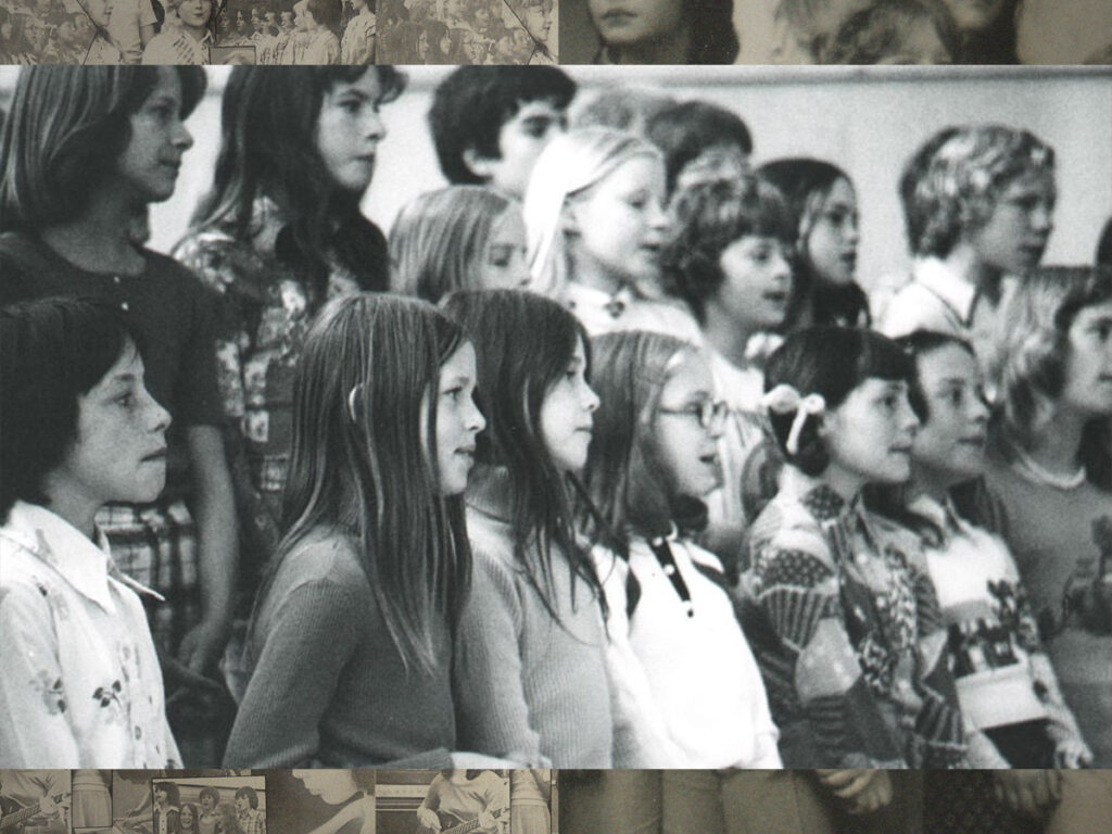 Innocence & Despair- 1970s school children sing Bowie, Beach Boys, Beatles and Eagles