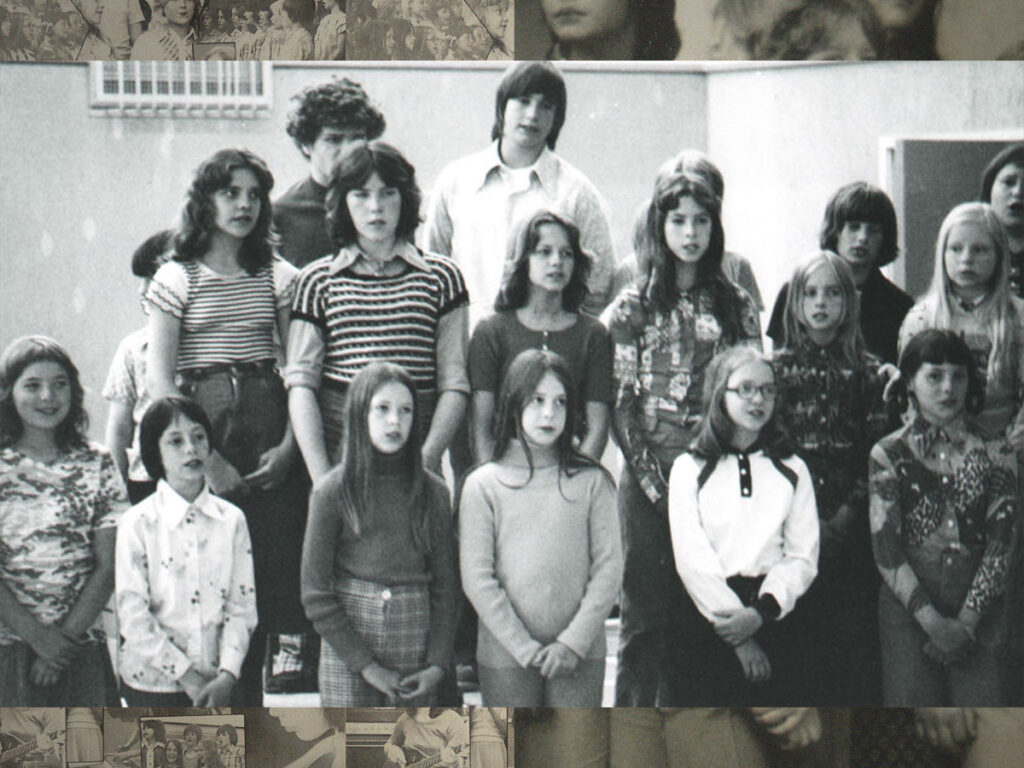 Innocence & Despair- 1970s school children sing Bowie, Beach Boys, Beatles and Eagles