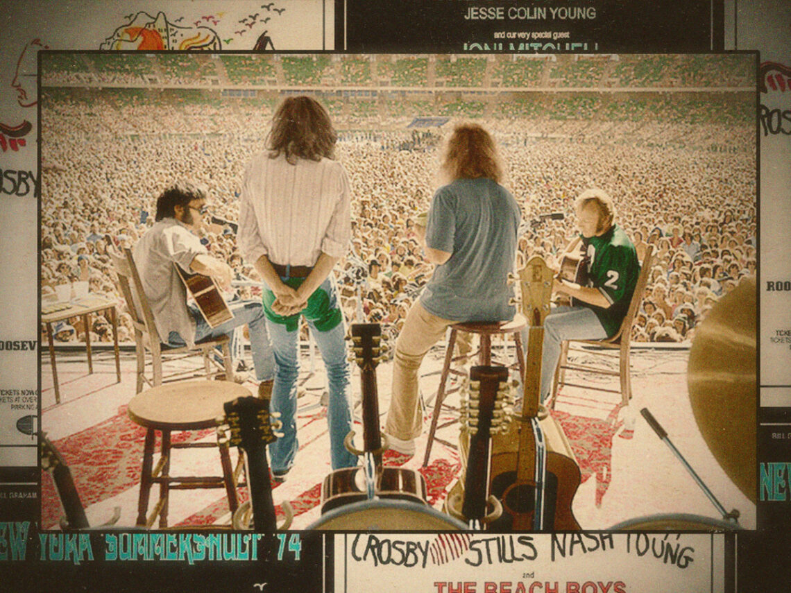 The ‘Doom Tour’- Incredible archival footage of Crosby, Stills, Nash & Young live in 1974