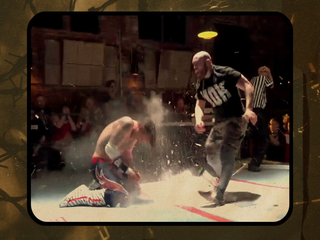 David Arquette wrestling in 2019