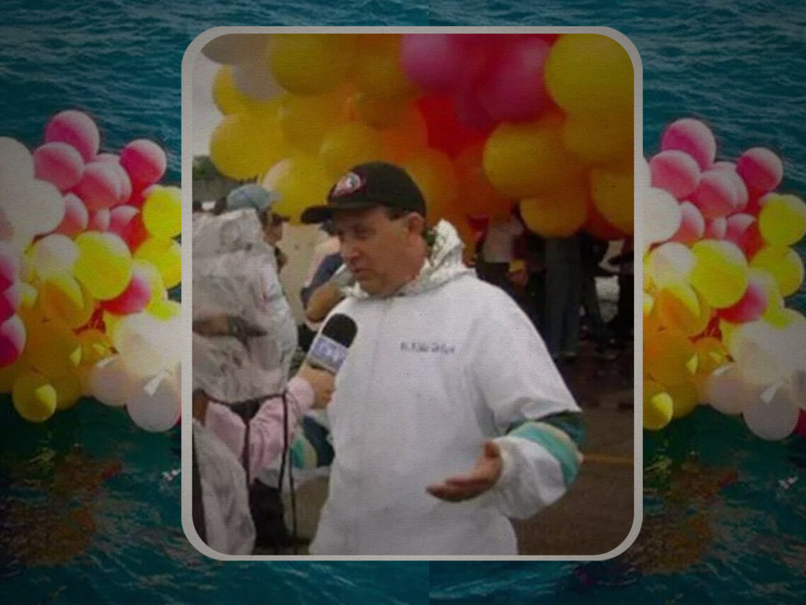 Priest faces tragic death after tying himself to 1,000 balloons