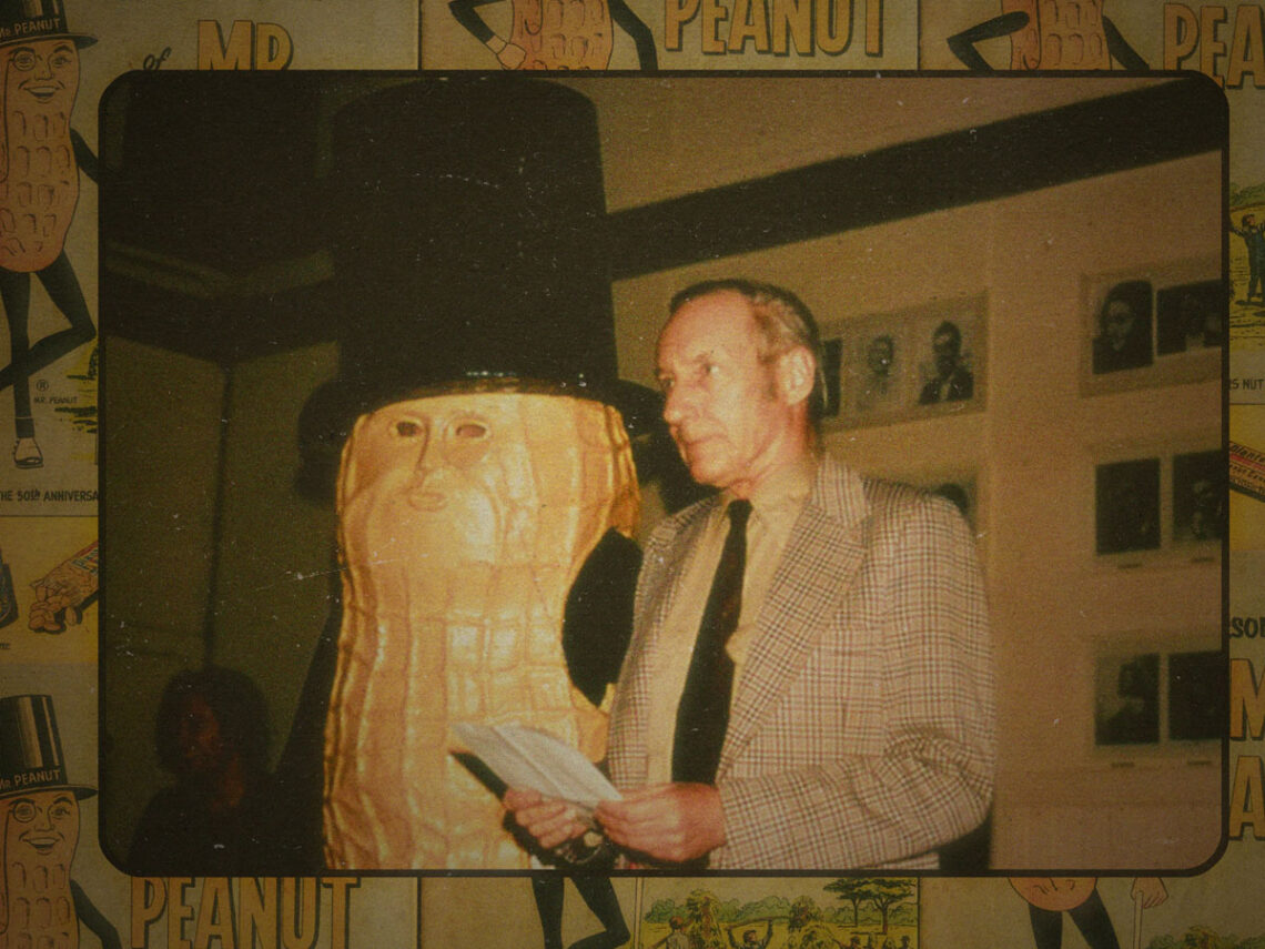 William S. Burroughs endorses Mr Peanut for mayor, 1974
