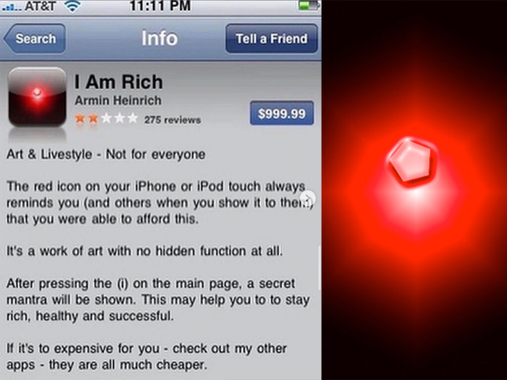 'I Am Rich'- The most transparent con App ever