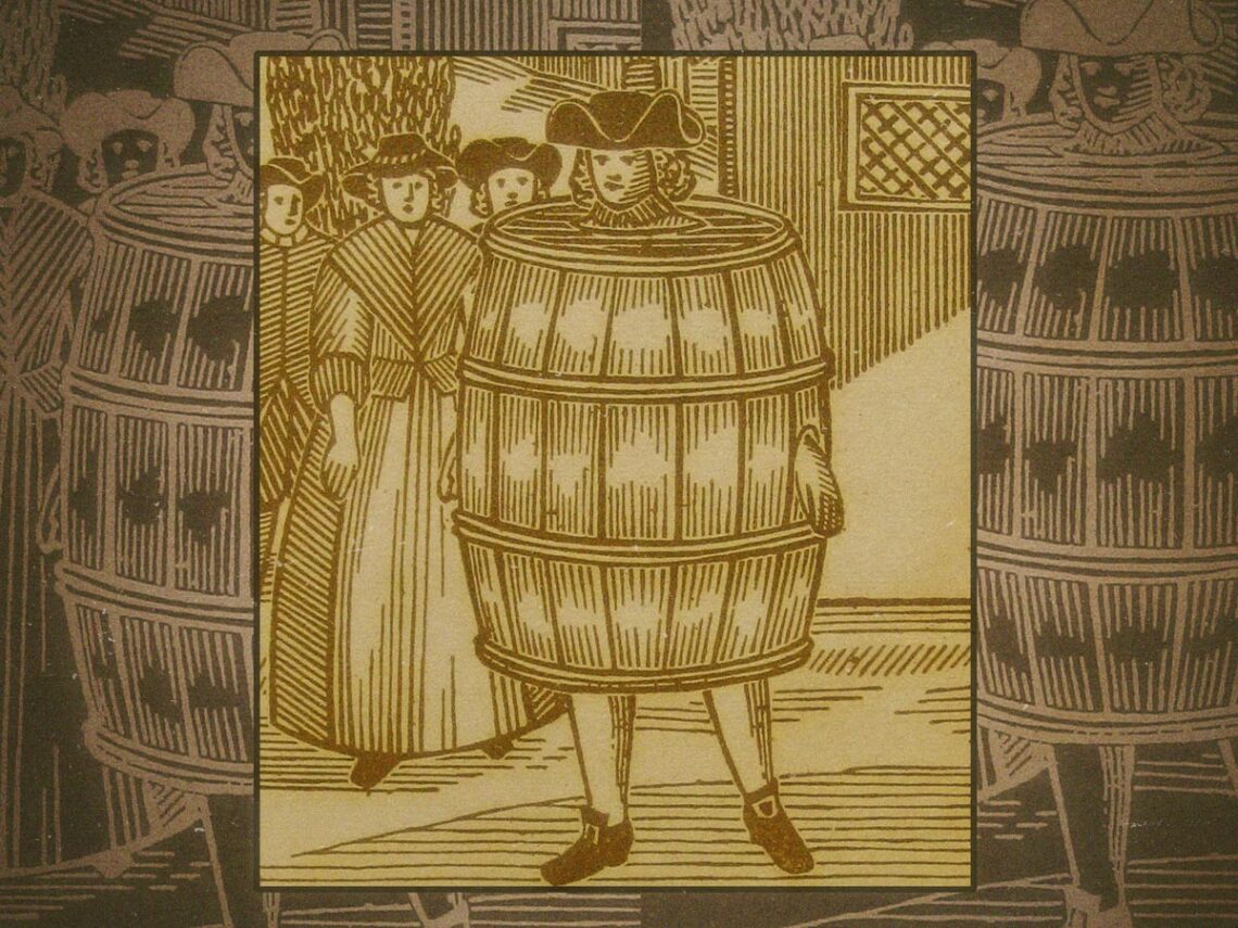 The Drunkard's Cloak- the humiliating punishment for being drunk in public