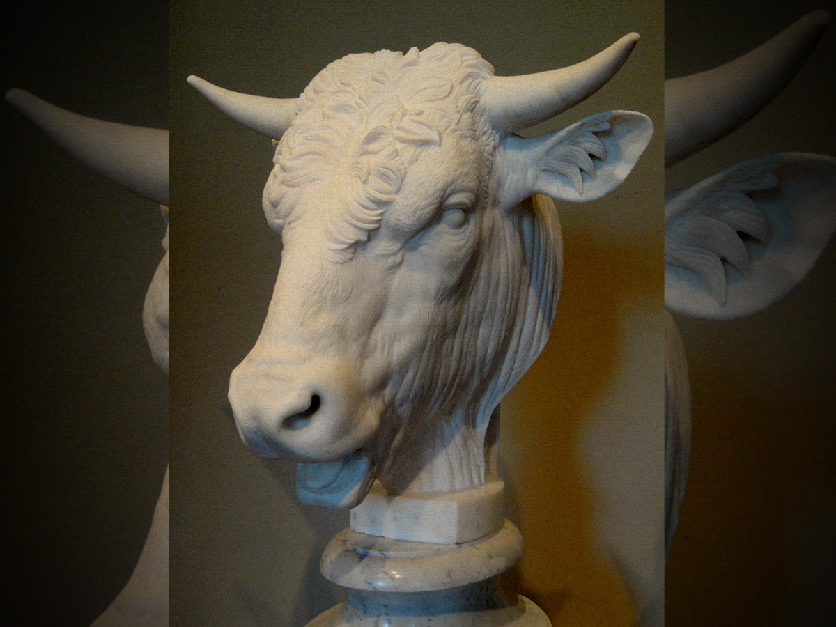 The Phoenician Marble Head Of A Bull