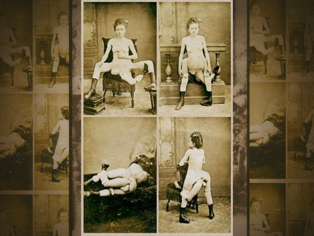 Blanche Dumas- The woman with three legs, four breasts, and two vaginas