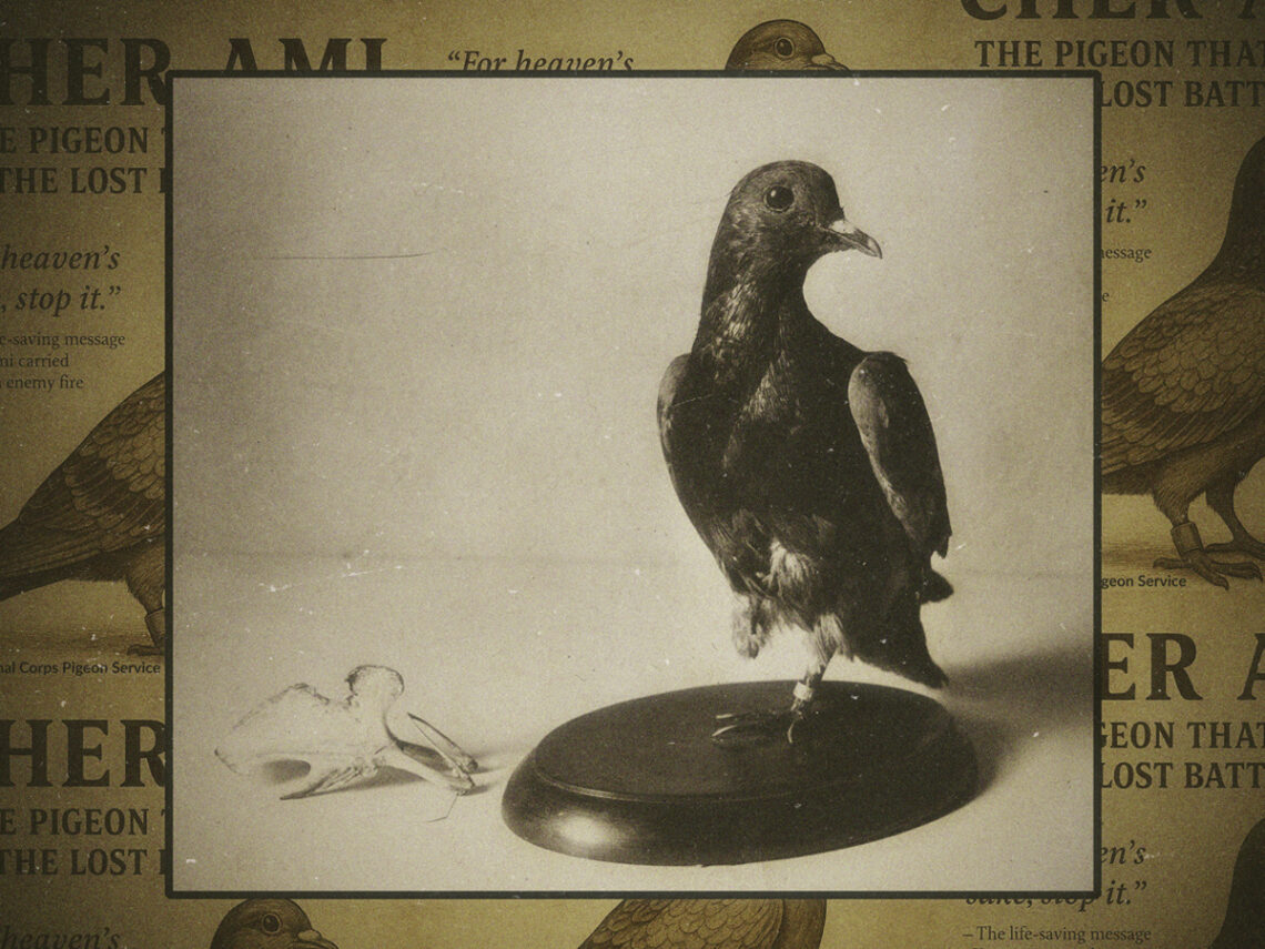 Cher Ami- The most decorated pigeon in military history