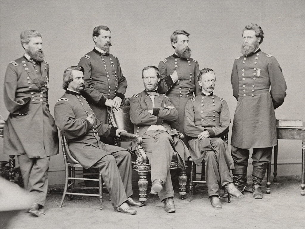 William Tecumseh Sherman and staff. 1862.