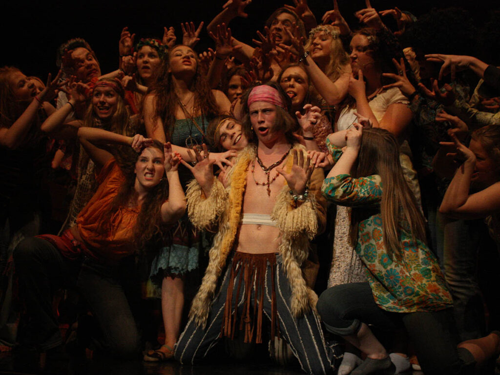 A performance of 'Hair' in Norway, 2011.