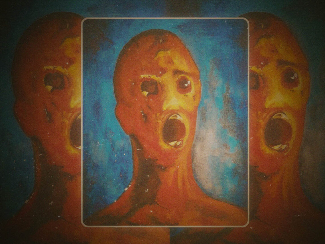 'The Anguished Man'- the haunted painting made with the artist's blood -
