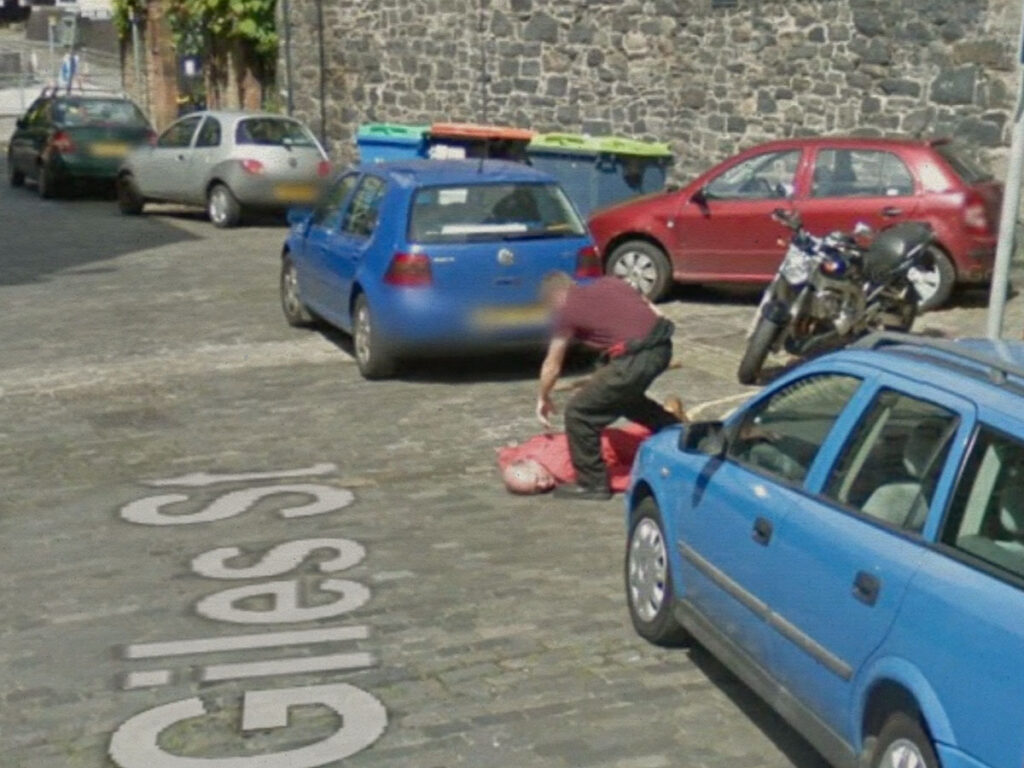 The Edinburgh murder staged for Google Street View -