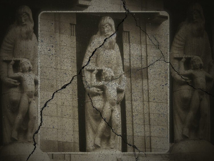 The shocking reason a statue outside the BBC was attacked with a hammer