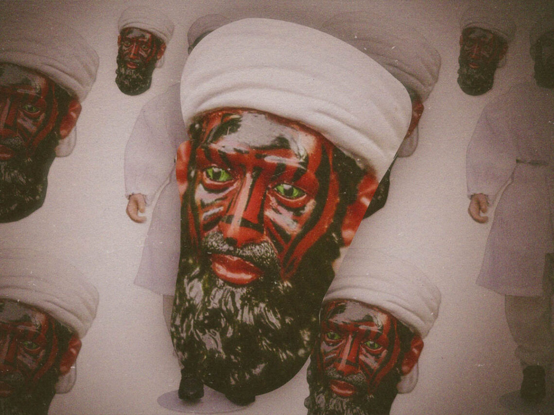 The demonic action figure of Osama Bin Laden