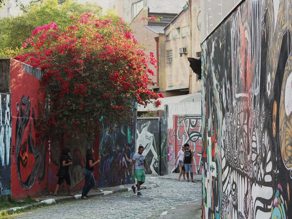 Why is there a place in São Paulo called Batman Alley?