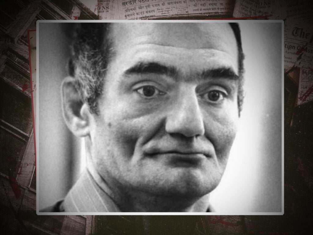 Andre Rand pictured whilst on trial in October 1988.