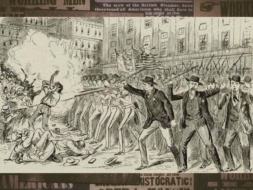 Astor Place Riot, 1849.