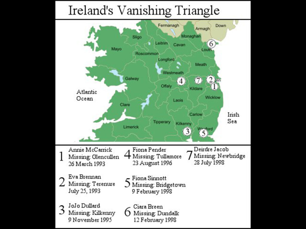 The Vanishing Triangle of Ireland that left three women dead and eight disappeared