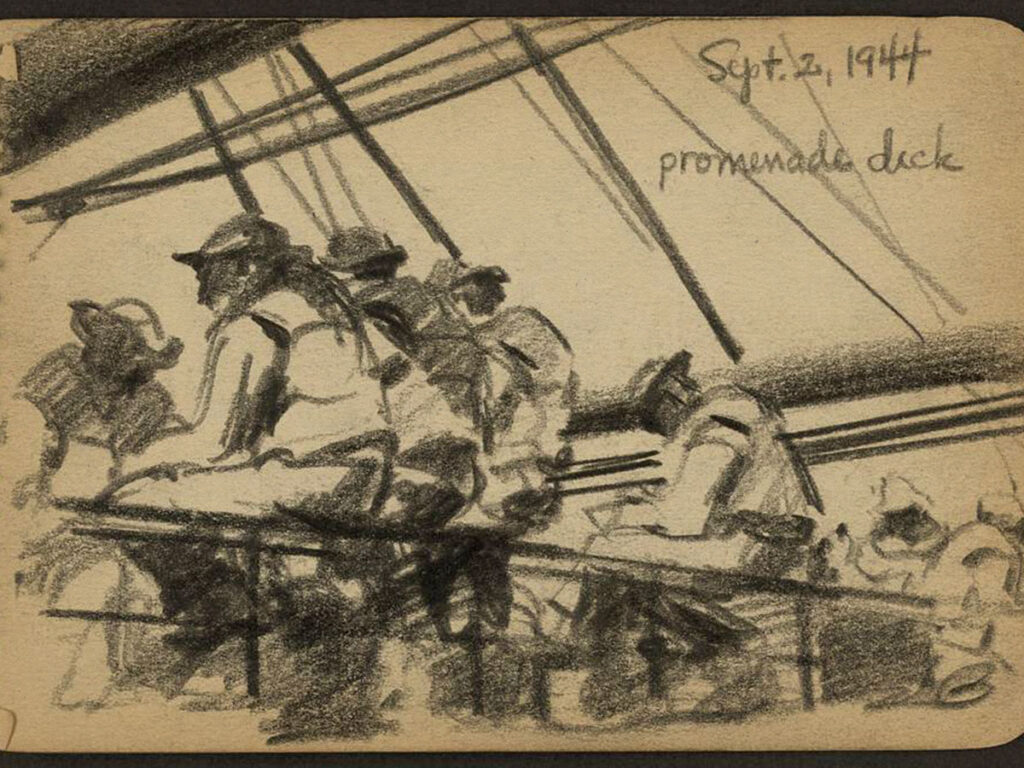 The incredible World War II sketches of Victor Lund