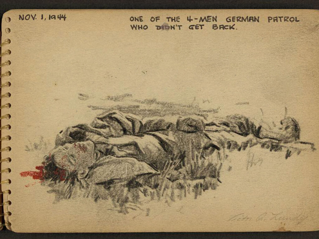 The incredible World War II sketches of Victor Lundy