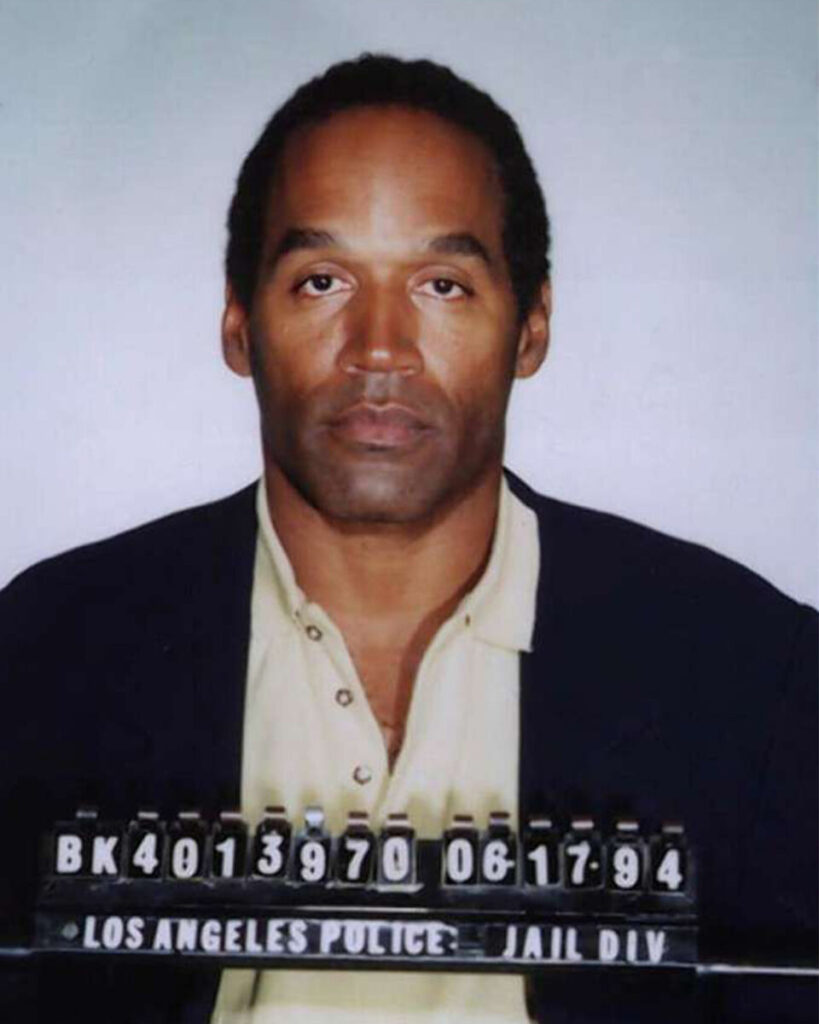 Mug shot of O.J. Simpson. June 17, 1994.