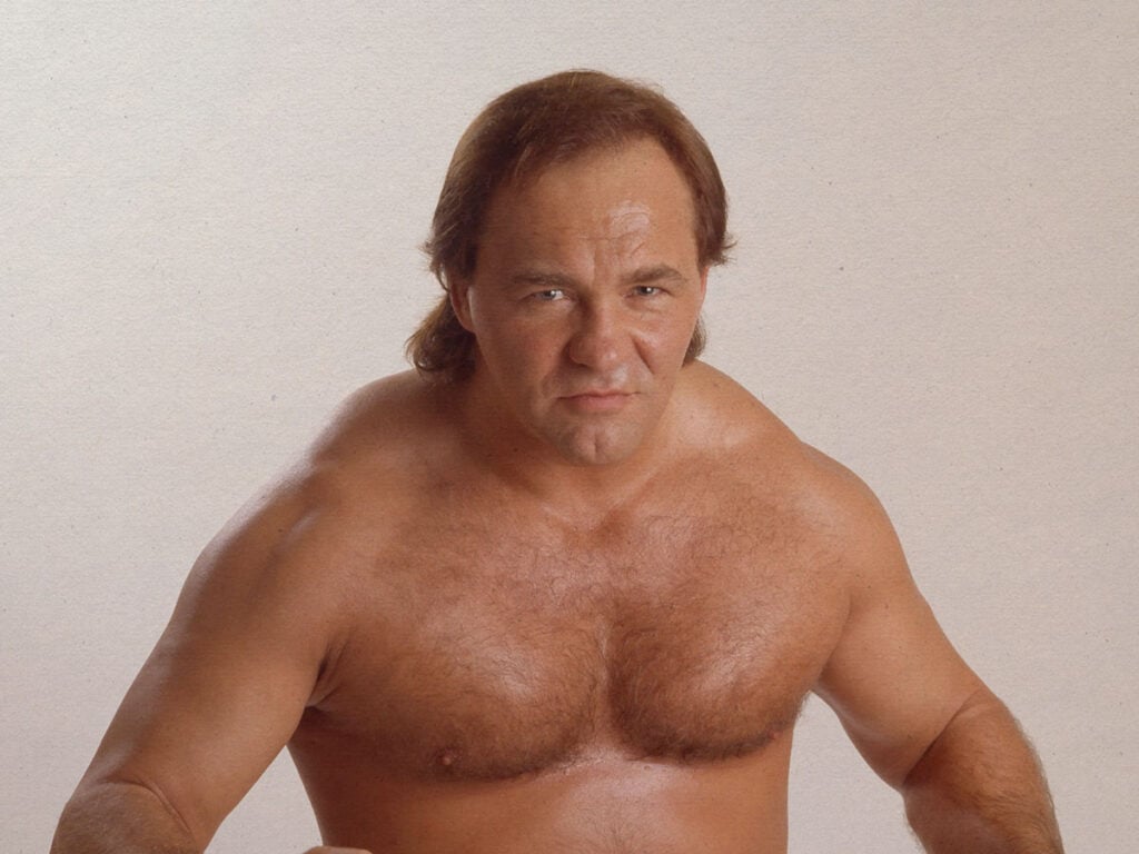 The wrestler stabbed in the bum by a crazed fan -