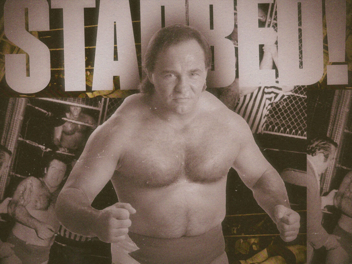The wrestler stabbed in the bum by a crazed fan
