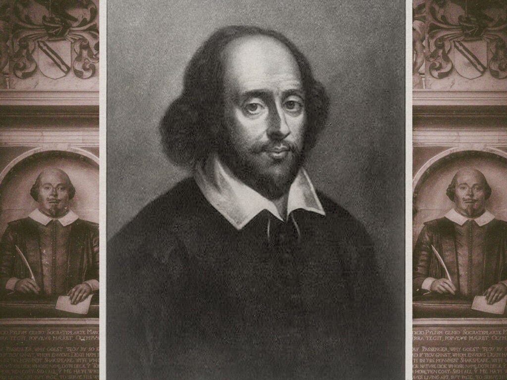 Portrait of William Shakespeare.