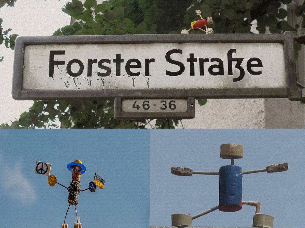 Street Yogi- the tiny works of art decorating the street signs of Berlin