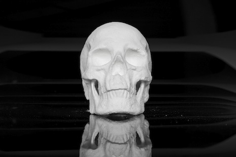 Skull made out of cocaine